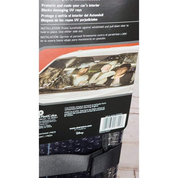 Star Wars Disney Reversible Auto Sunshade | Universal UV Protection - Picture 2 of 14